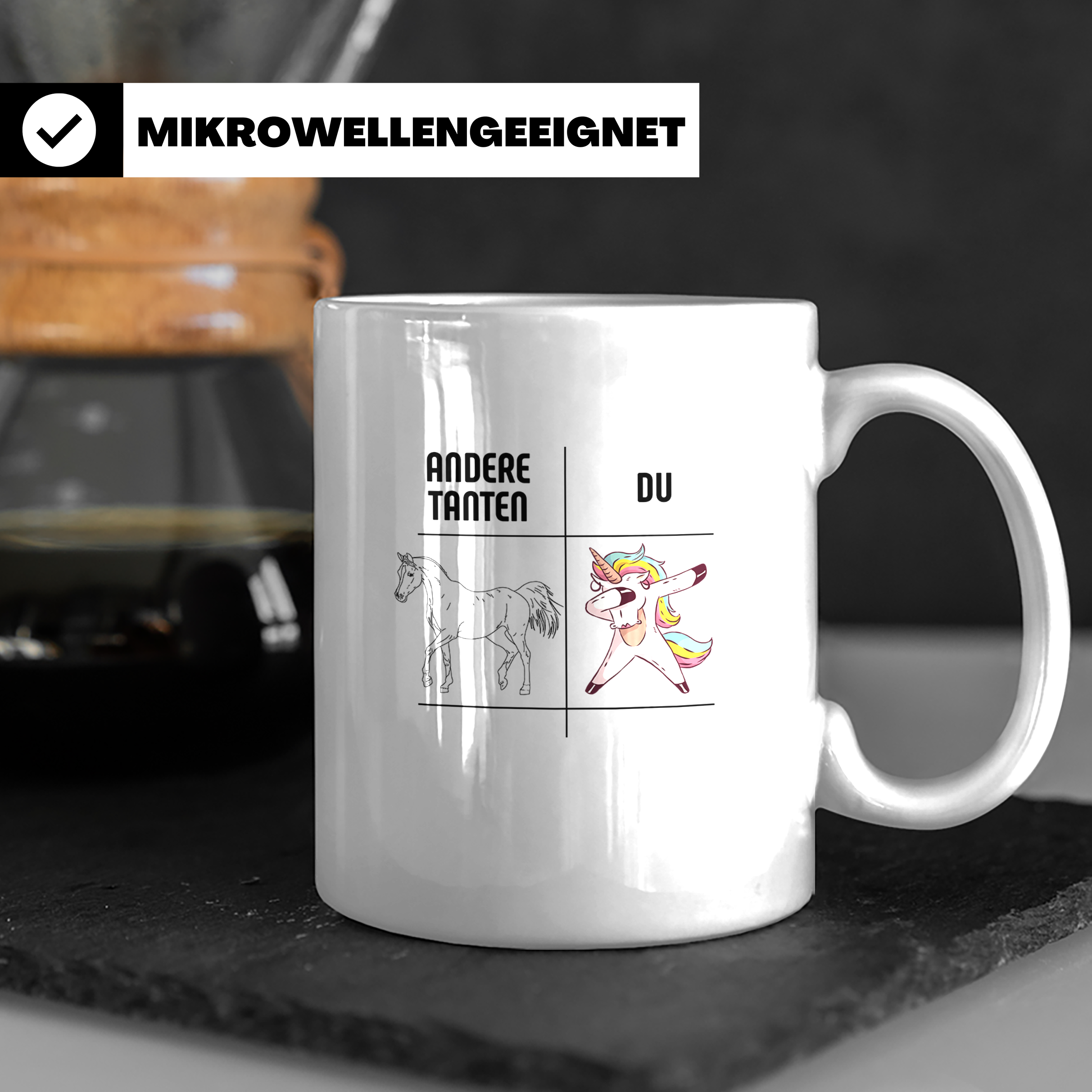 Tante Geschenk Tasse Spruch Andere Tanten Du Einhorn Lustig, – Weiß [farbe:weiß]
