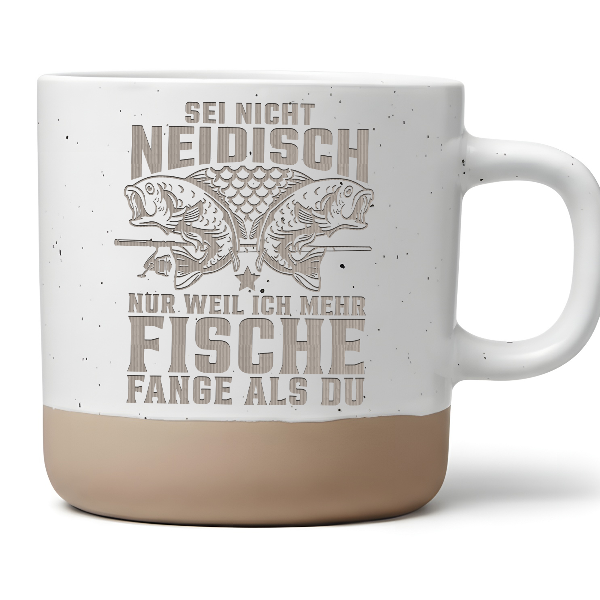 Angler Tasse mit Spruch Lustig Geschenk Angeln Kaffeetasse Anglerspruc – Bild 1