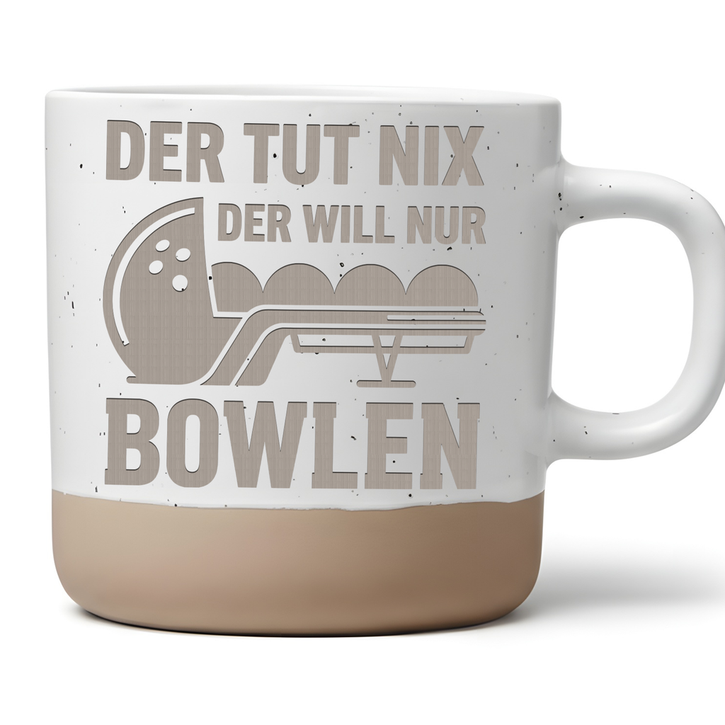 Bowling Tasse mit Spruch Lustig Geschenk für Bowler Kaffeetasse Kegeln – Bild 1