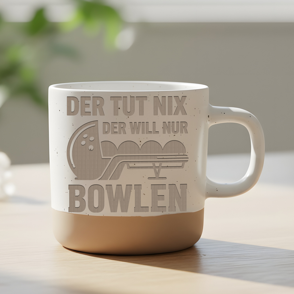 Bowling Tasse mit Spruch Lustig Geschenk für Bowler Kaffeetasse Kegeln – Bild 6