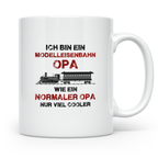 Modelleisenbahn Opa Tasse cooler Spruch Geschenk für Großvat – Weiß [farbe:weiß]