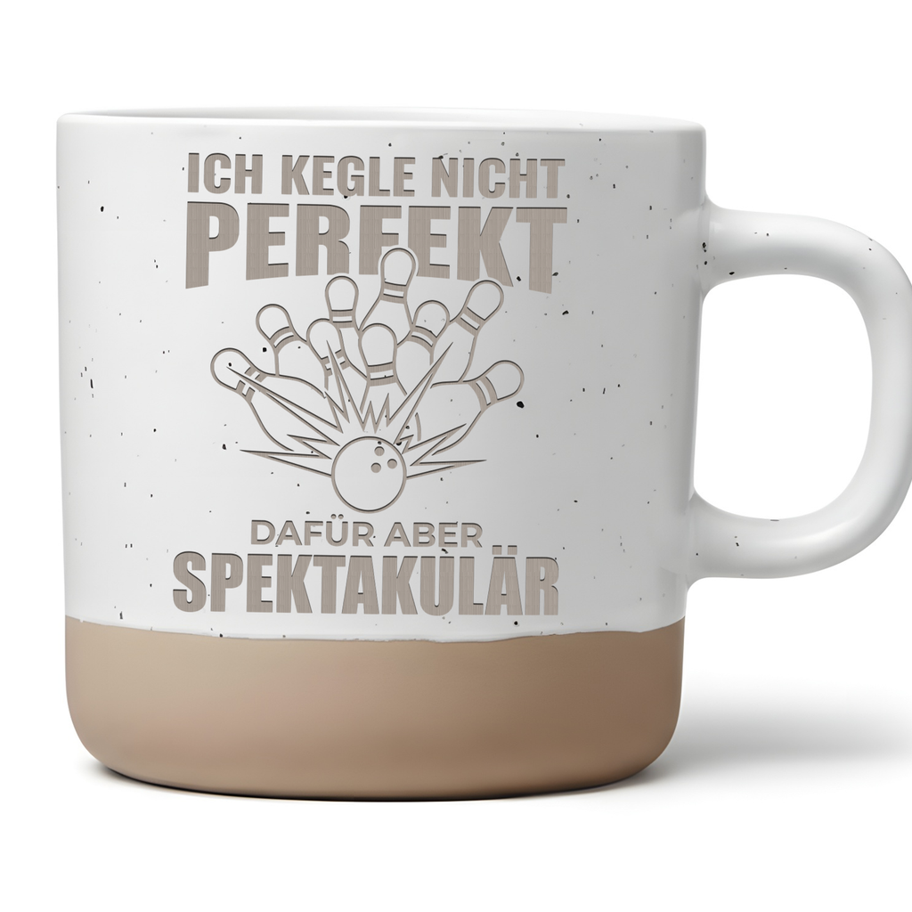 Kegeln Tasse mit Spruch Lustig Geschenk für Kegler Kaffeetasse Bowling – Bild 1