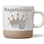 Kegelkönigin Tasse Lustig Geschenk für Keglerin Kaffeetasse Kegeln Bec – Bild 1