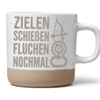 Bogenschießen Tasse mit Spruch Lustig Geschenk Bogenschütze Kaffeetass – Bild 1