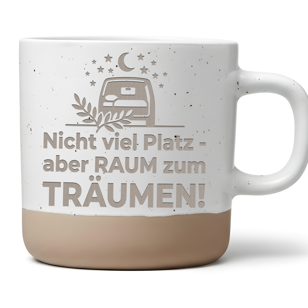 Camping Tasse mit Spruch Wohnmobil Kaffeetasse Geschenk für Camper Van – Bild 1