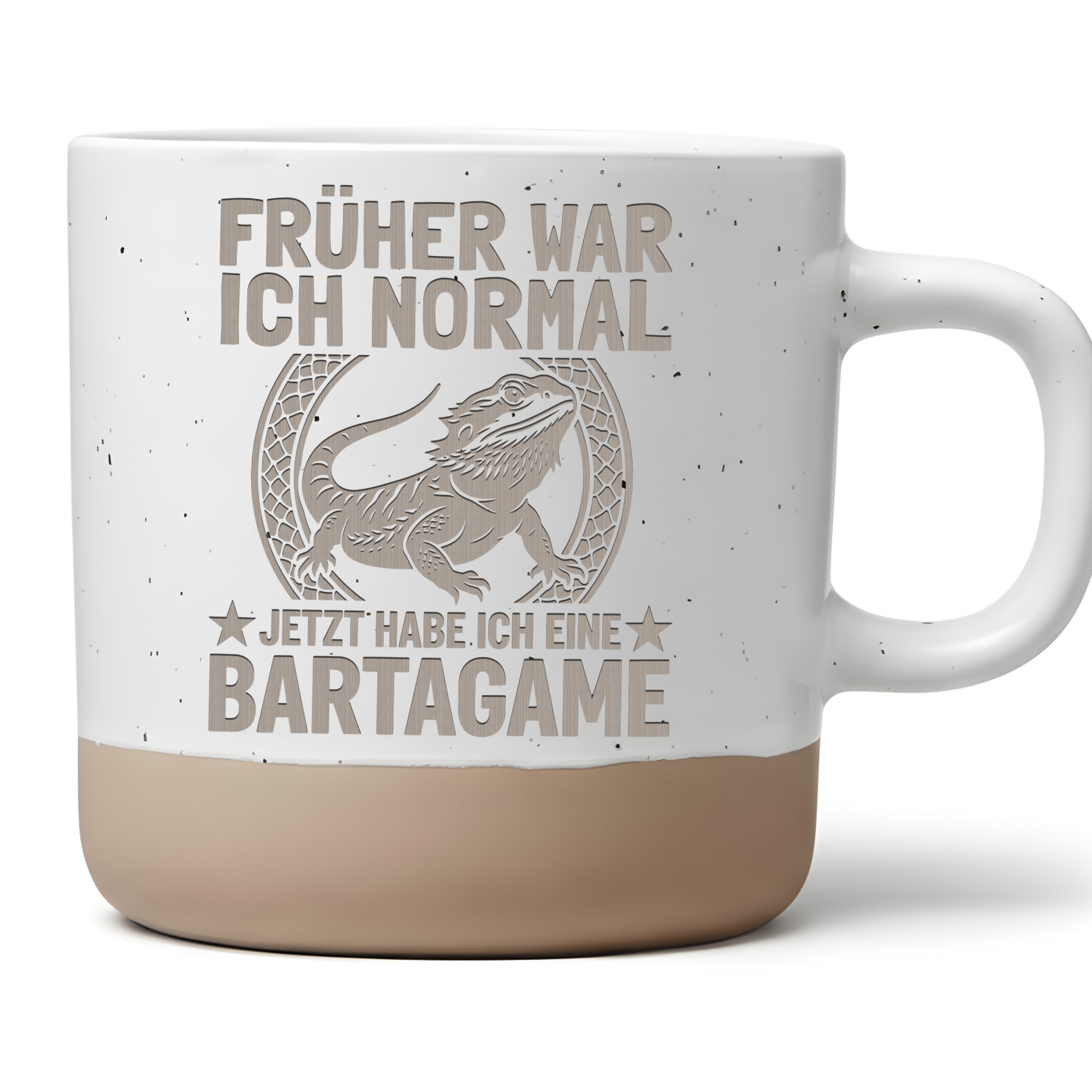 Bartagame Tasse mit Spruch Lustig Geschenk für Reptilien Besitzer Kaff – Bild 1