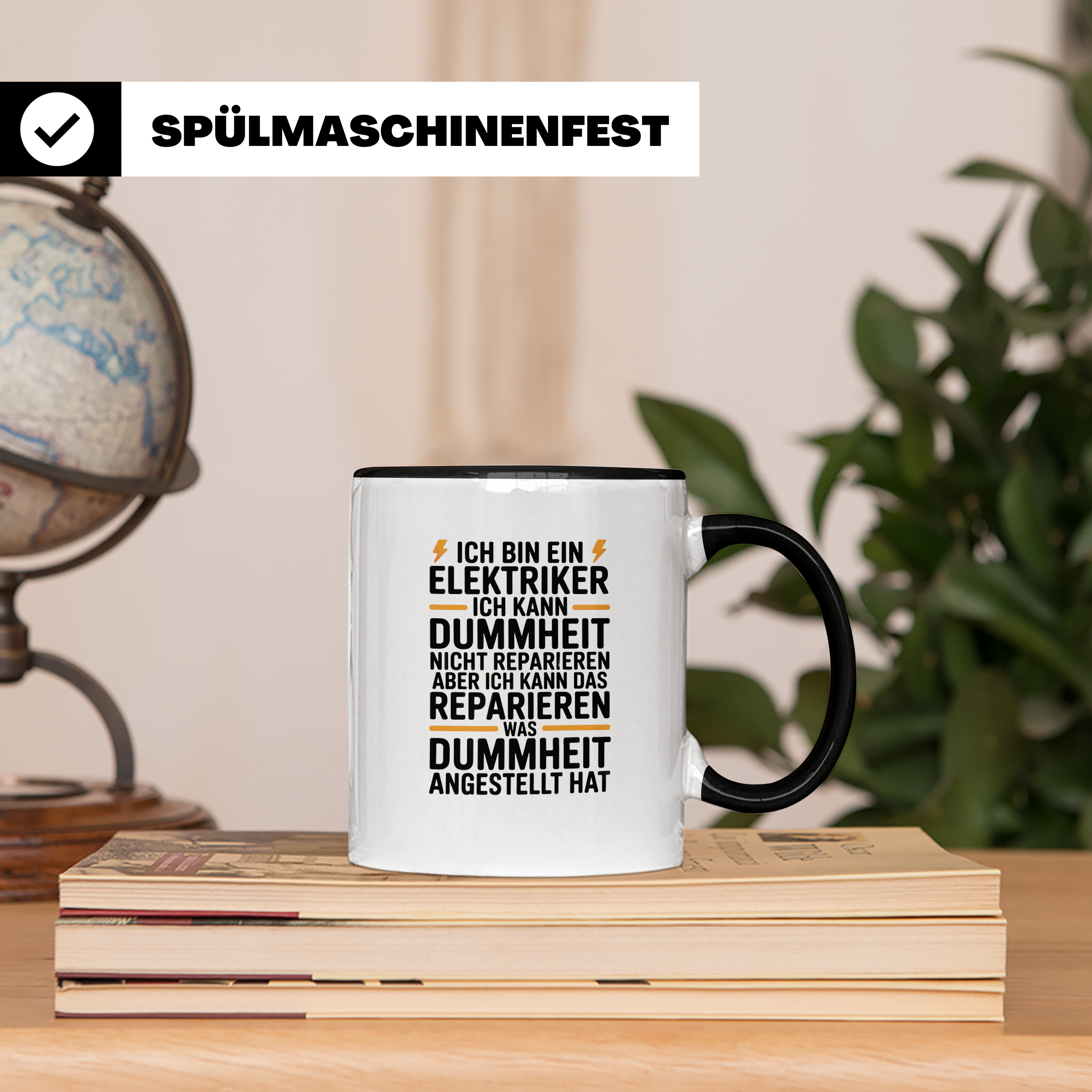 Elektriker Tasse - Ich kann Dummheit reparieren! Geschenk für Elektriker, Stromer, Handwerker, Elektroinstallateur, Job, Arbeit, Kollegen