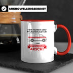 Pflasterlaster Tasse mit Spruch | Geschenk für Sanitäter, Re – Rot [farbe:rot]