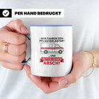 Pflasterlaster Tasse mit Spruch | Geschenk für Sanitäter, Re – Blau [farbe:blau]