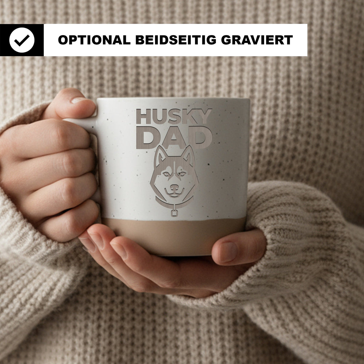 Husky Dad Tasse Geschenk für Hundebesitzer Kaffeetasse Husky Papa Bech – Bild 2