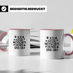 Hunde Tasse mit Spruch Ich hasse Menschen Hunde sind OK. Lus – Rosa [farbe:rosa]