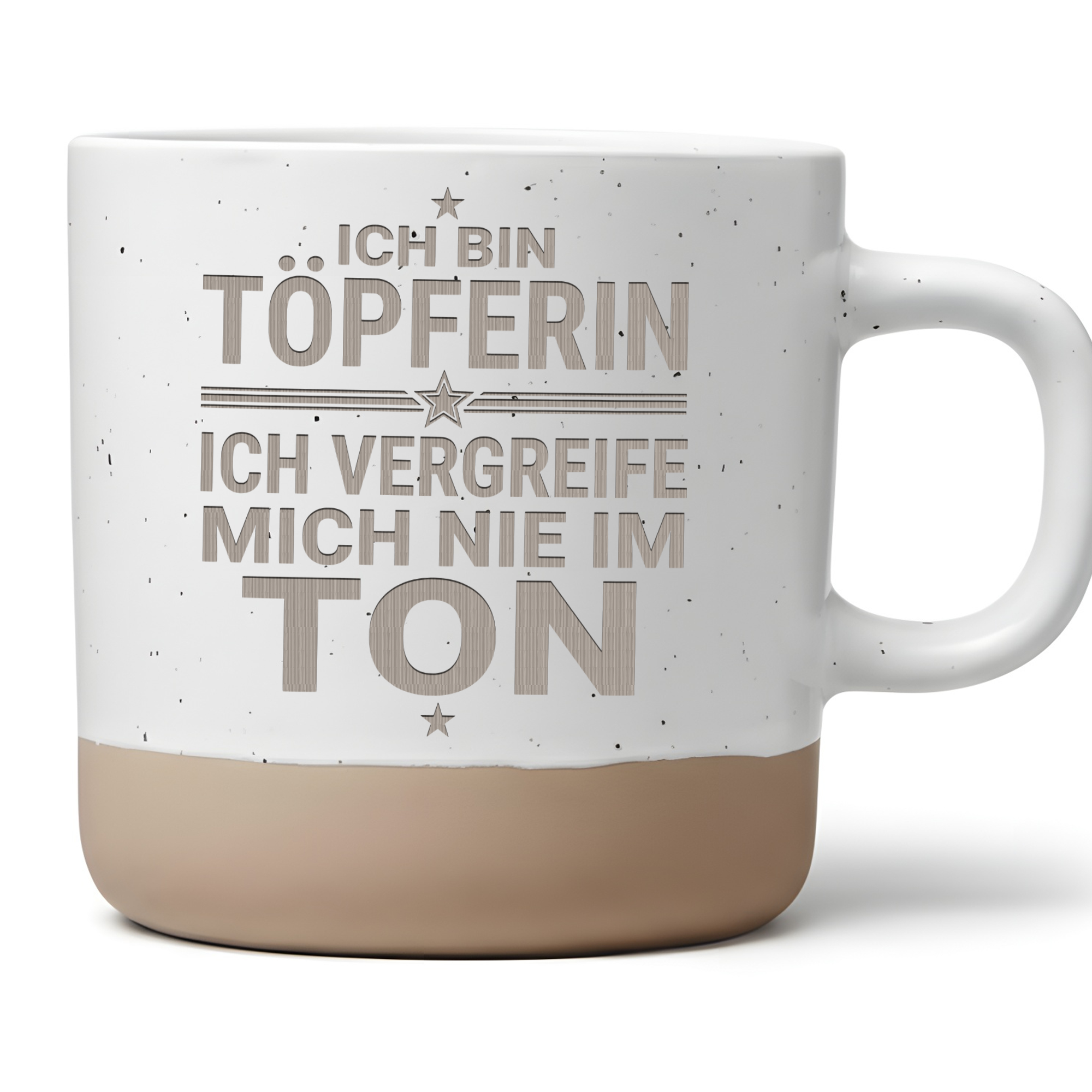 Töpferin Tasse mit Spruch Lustig Geschenk Töpfern Kaffeetasse Keramik  – Bild 1