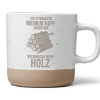 Holz Tasse Spruch Lustig Geschenk für Holzmacher Kaffeetasse Brennholz – Bild 1