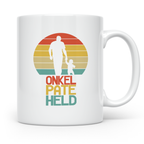 Onkel Pate Held Tasse, Geschenk für Patenonkel & Taufpate vo – Weiß [farbe:weiß]