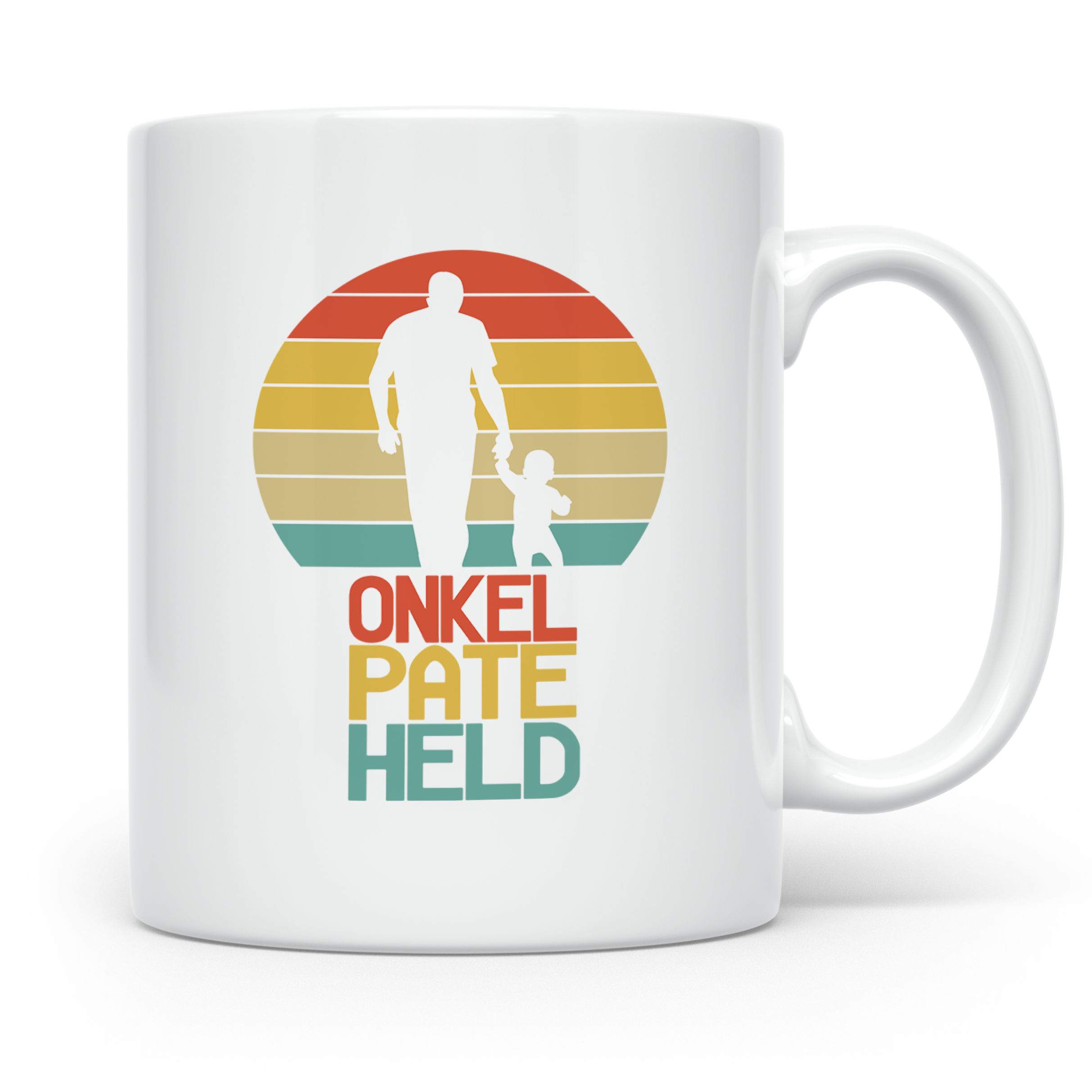 Onkel Pate Held Tasse, Geschenk für Patenonkel & Taufpate vo – Weiß [farbe:weiß]