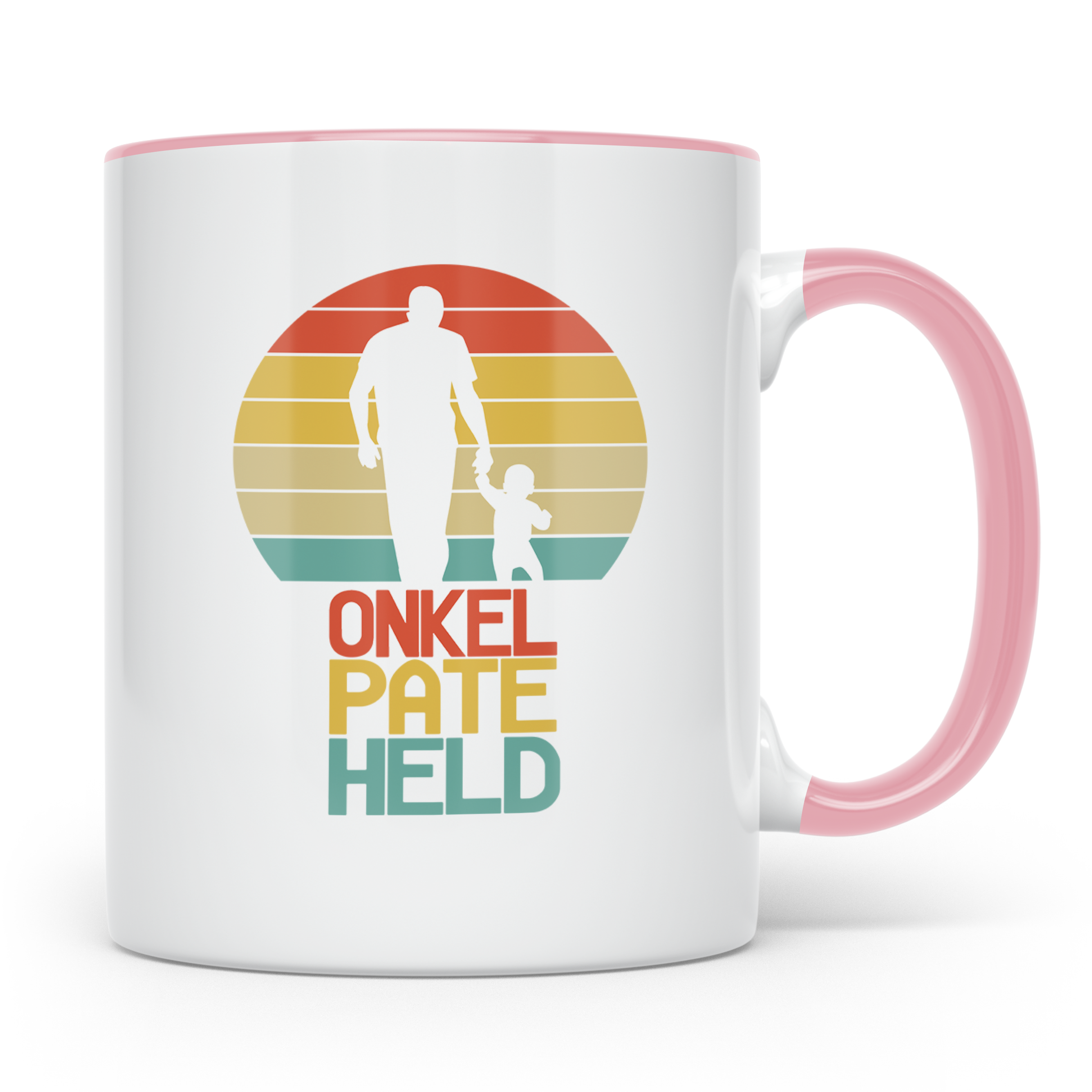 Onkel Pate Held Tasse, Geschenk für Patenonkel & Taufpate vo – Rosa [farbe:rosa]