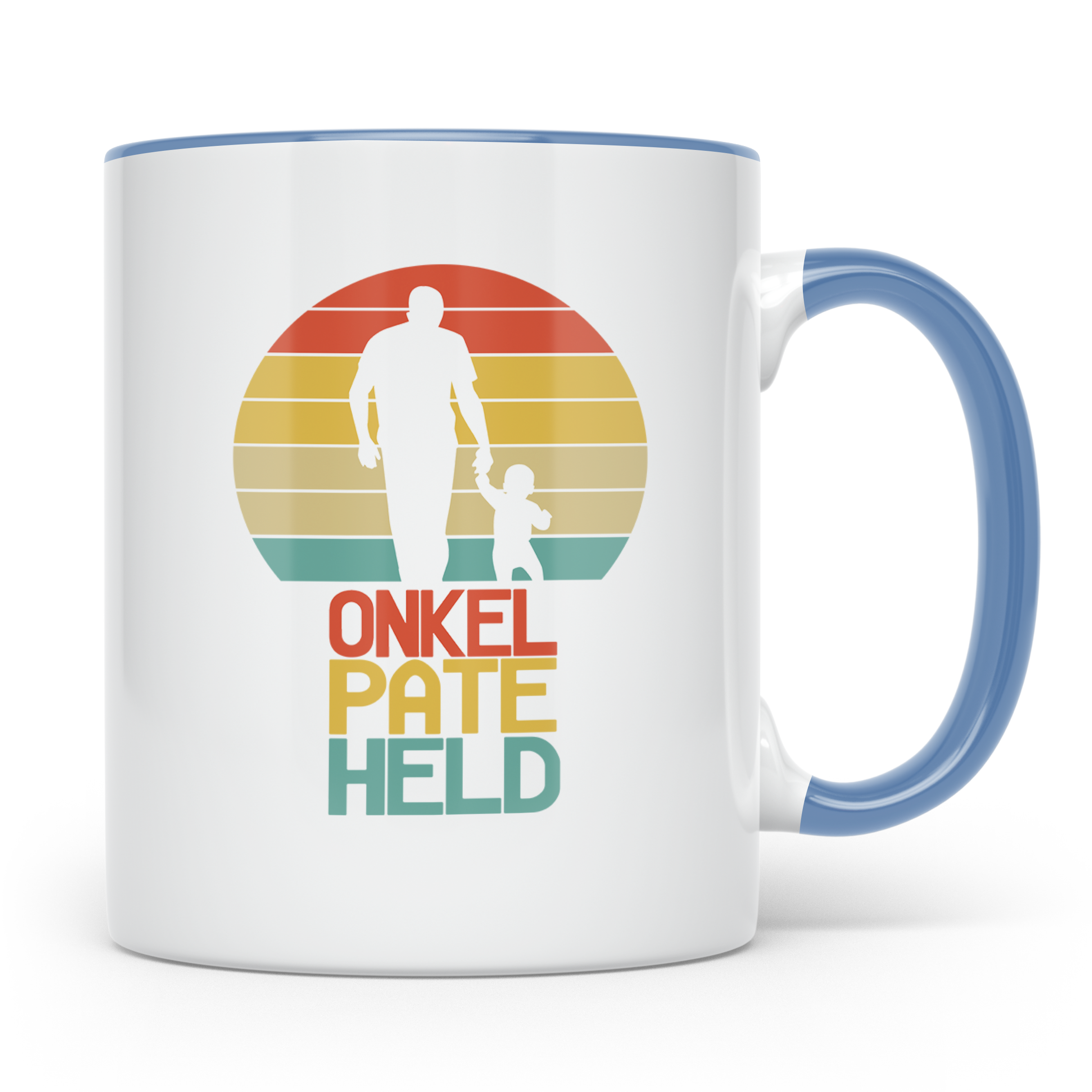 Onkel Pate Held Tasse, Geschenk für Patenonkel & Taufpate vo – Blau [farbe:blau]