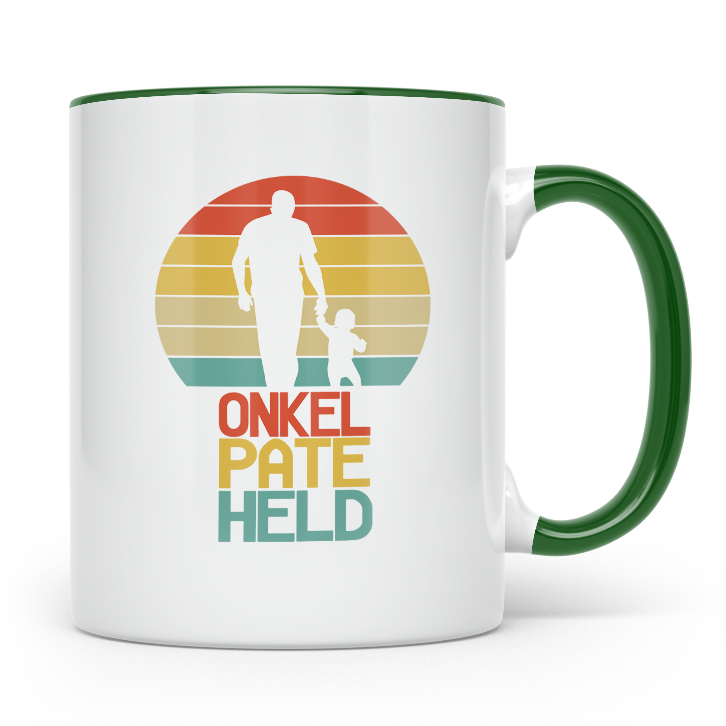 Onkel Pate Held Tasse, Geschenk für Patenonkel & Taufpate vo – Grün [farbe:grün]