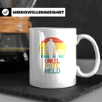Onkel Pate Held Tasse, Geschenk für Patenonkel & Taufpate vo – Weiß [farbe:weiß]