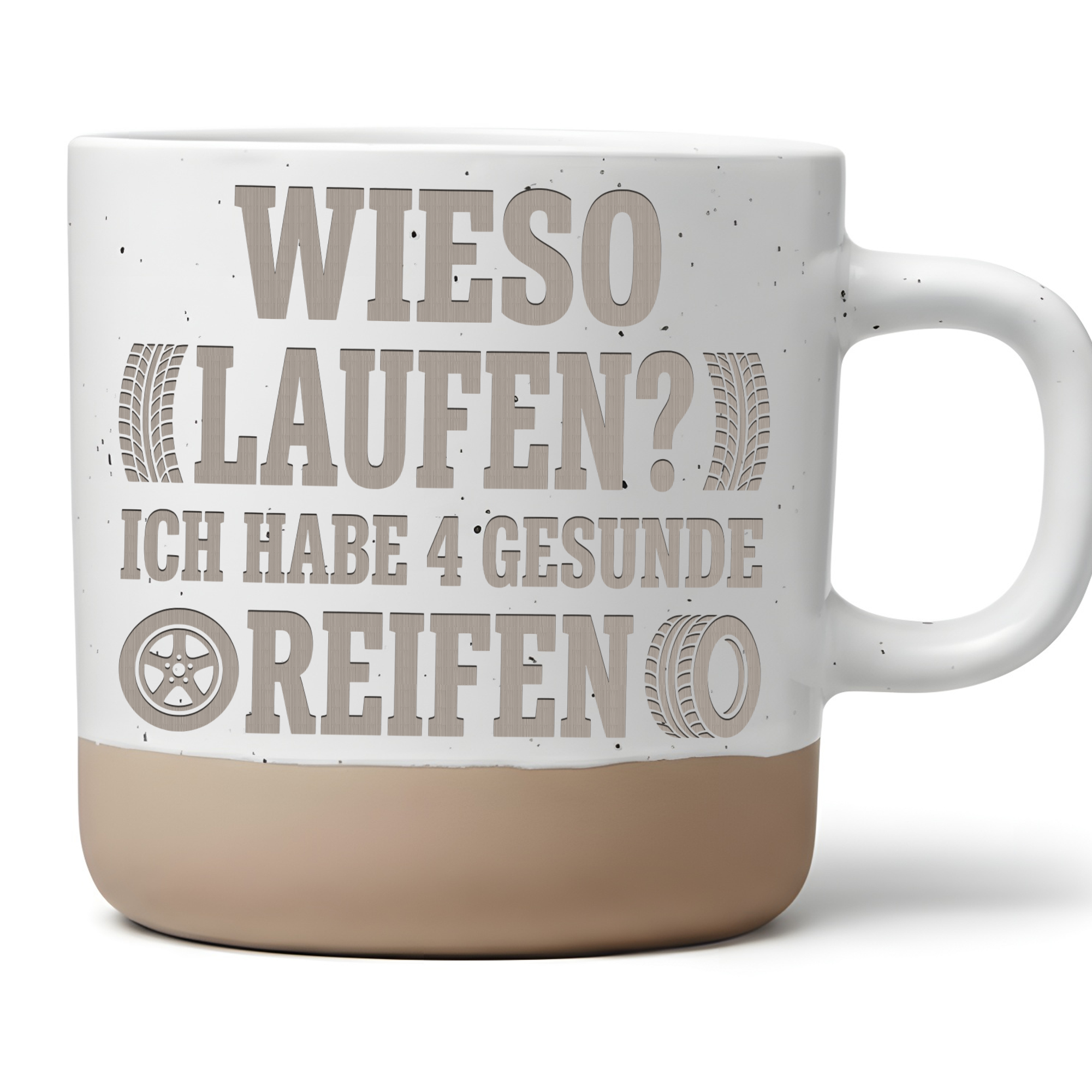 Auto Tasse mit Spruch Lustig Geschenk für Autofahrer Kaffeetasse Tunin – Bild 1