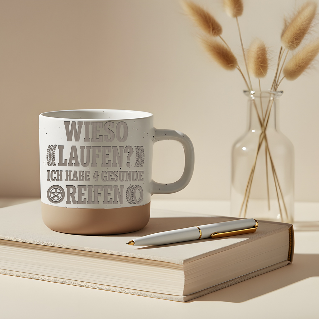Auto Tasse mit Spruch Lustig Geschenk für Autofahrer Kaffeetasse Tunin – Bild 5