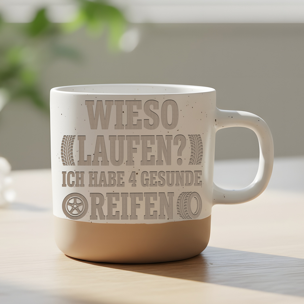 Auto Tasse mit Spruch Lustig Geschenk für Autofahrer Kaffeetasse Tunin – Bild 6