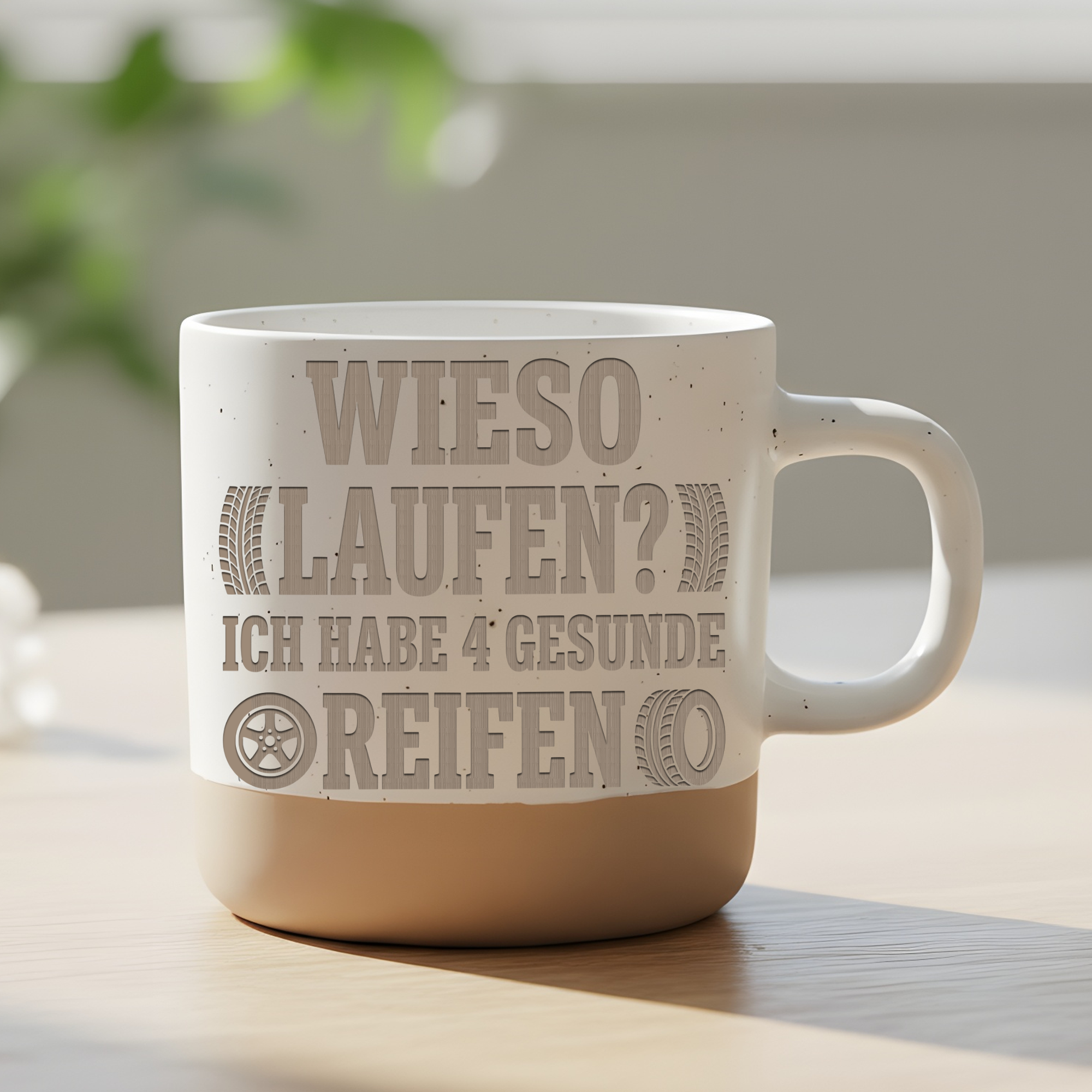 Auto Tasse mit Spruch Lustig Geschenk für Autofahrer Kaffeetasse Tunin – Bild 6