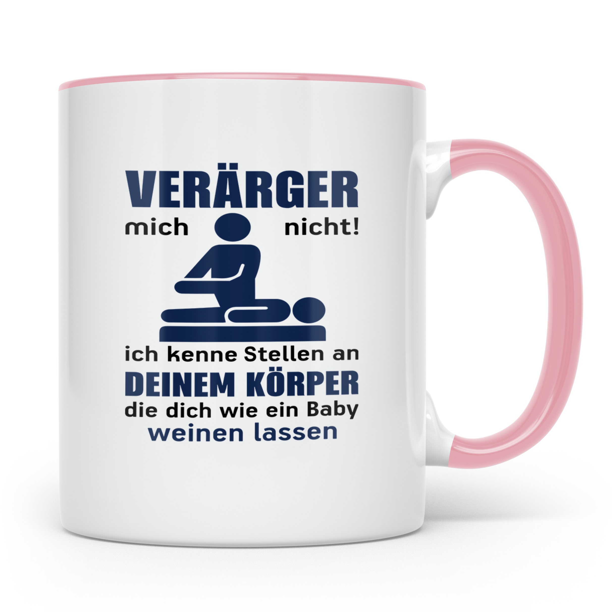 Physiotherapeut Tasse mit Spruch Verärger mich nicht, Gesche – Rosa [farbe:rosa]