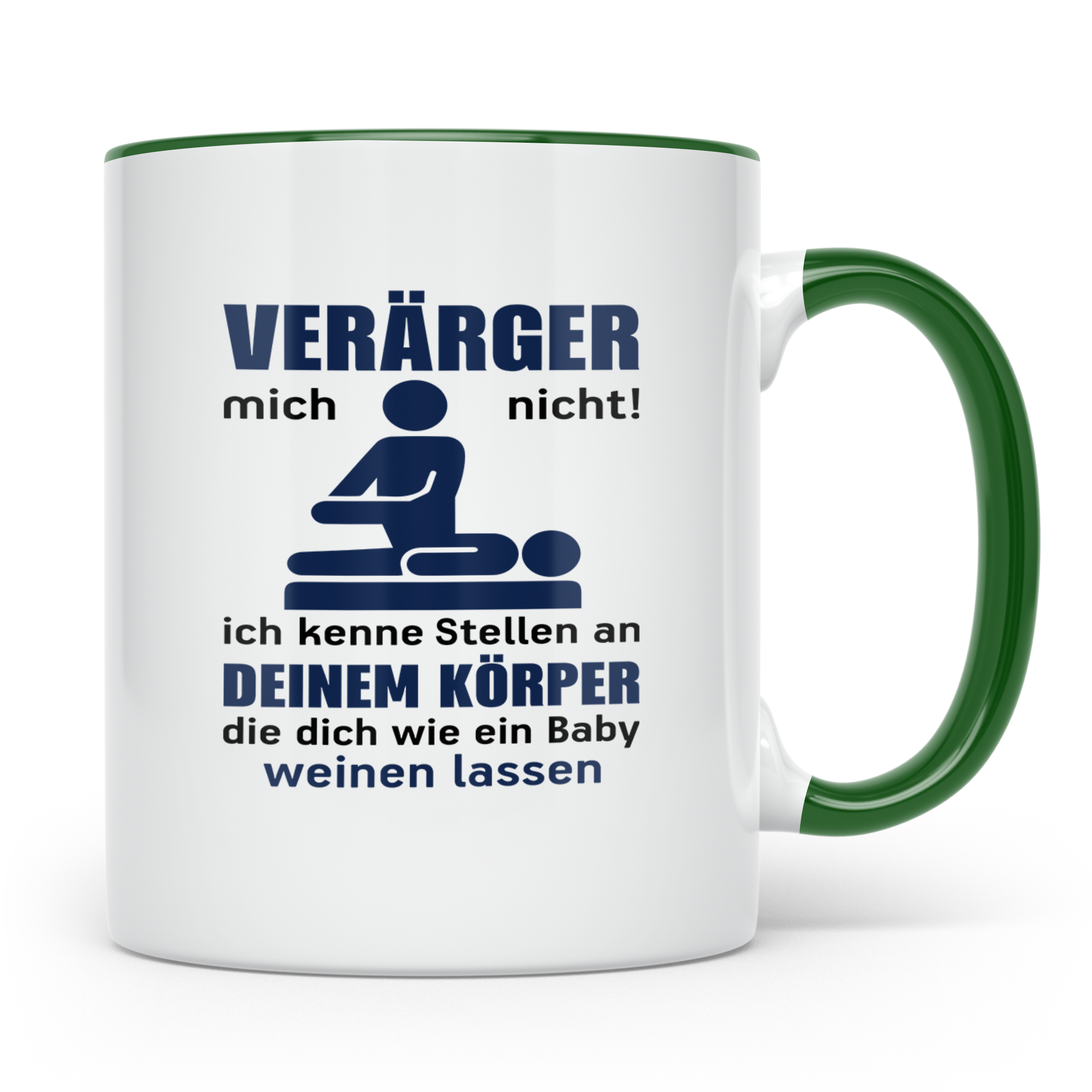 Physiotherapeut Tasse mit Spruch Verärger mich nicht, Gesche – Grün [farbe:grün]