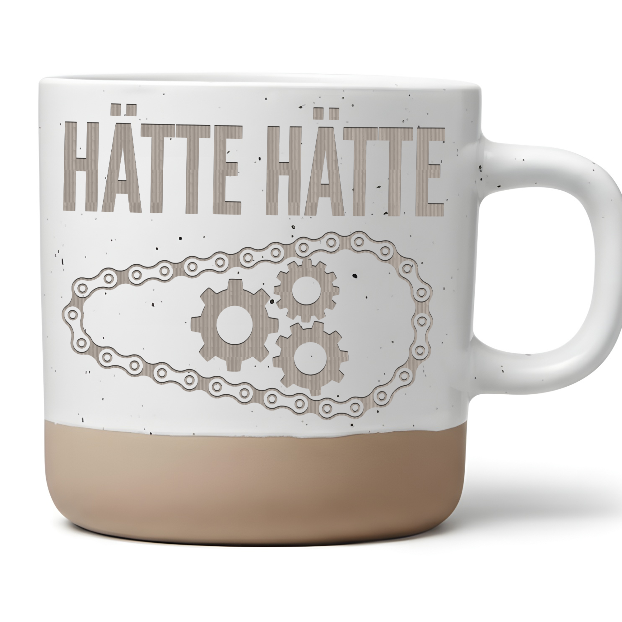 Lustige Fahrrad Tasse Hätte Hätte Fahrradkette Geschenk für Radfahrer  – Bild 1