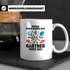 Gärtner Tasse mit Spruch Ihre Majestät regelt das | Geschenk – Weiß [farbe:weiß]