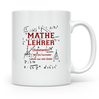 Mathelehrer Tasse Spruch Cooler Lehrer Geschenk für Mathemat – Weiß [farbe:weiß]