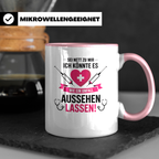Krankenschwester Tasse - Sei Nett Design, Notfall Unfall Optik, Spritze Stethoskop - Geschenkidee für Medizin Personal & Ärzte
