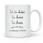 Arzt Tasse Lustiger Spruch Rechtschreibung Kaffeebecher für  – Weiß [farbe:weiß]