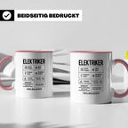 Elektriker Tasse lustig Spruch Kaffee Bier Geschenk für Elek – Rosa [farbe:rosa]