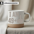 Lustige 50 Geburtstag Tasse I Am 49 Plus Mittelfinger Kaffeebecher Ges – Bild 3
