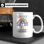 Erzieherin Tasse Danke für die kunterbunte Zeit Regenbogen G – Weiß [farbe:weiß]