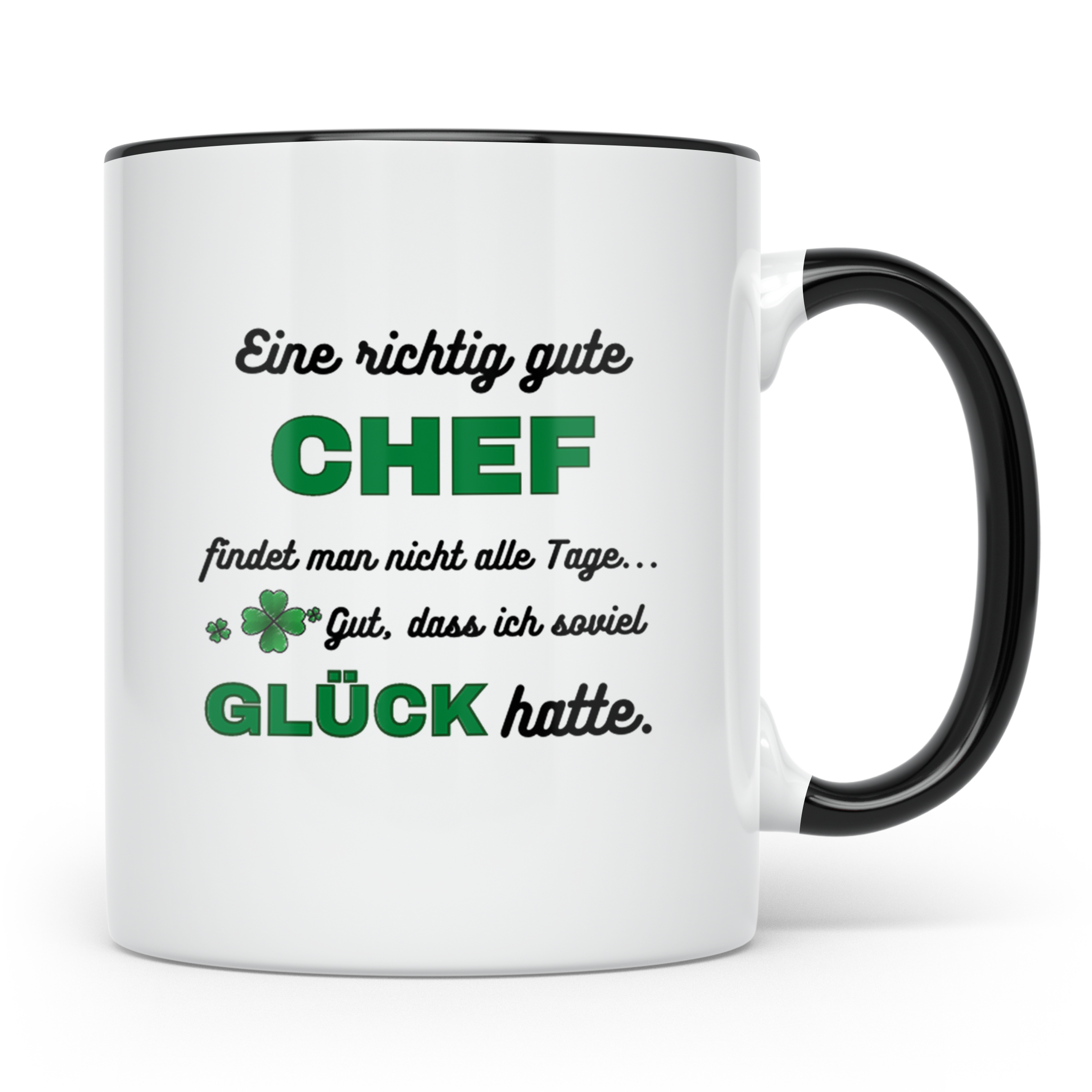 Bester Chef Tasse mit Spruch Dankeschön Geschenk für Vorgese – Schwarz [farbe:schwarz]