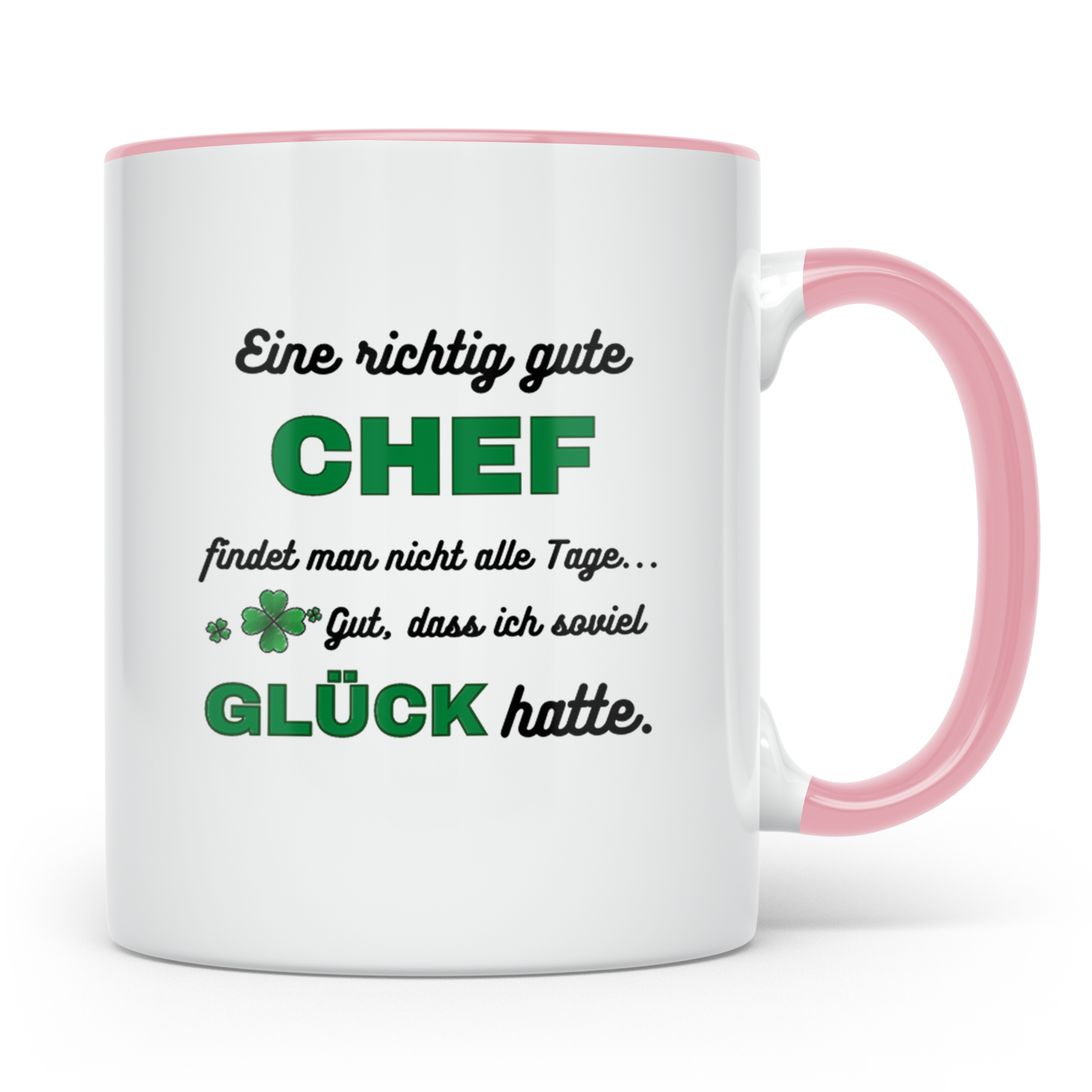 Bester Chef Tasse mit Spruch Dankeschön Geschenk für Vorgese – Rosa [farbe:rosa]