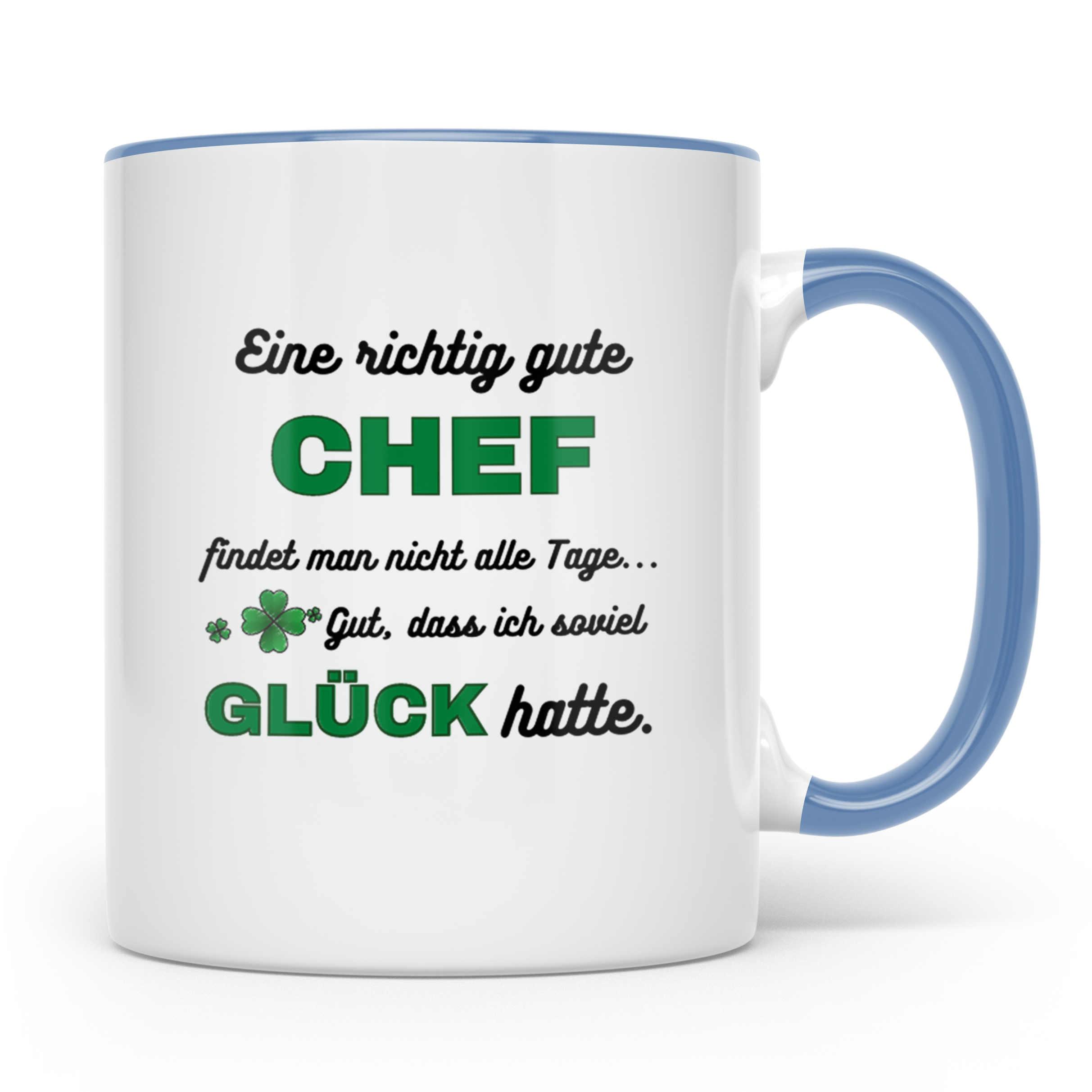 Bester Chef Tasse mit Spruch Dankeschön Geschenk für Vorgese – Blau [farbe:blau]