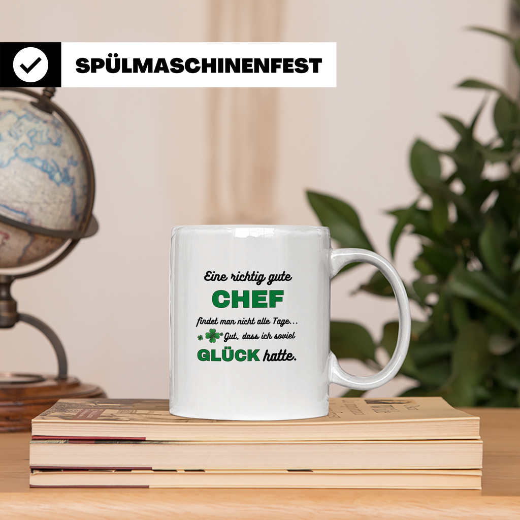 Bester Chef Tasse mit Spruch Dankeschön Geschenk für Vorgese – Weiß [farbe:weiß]