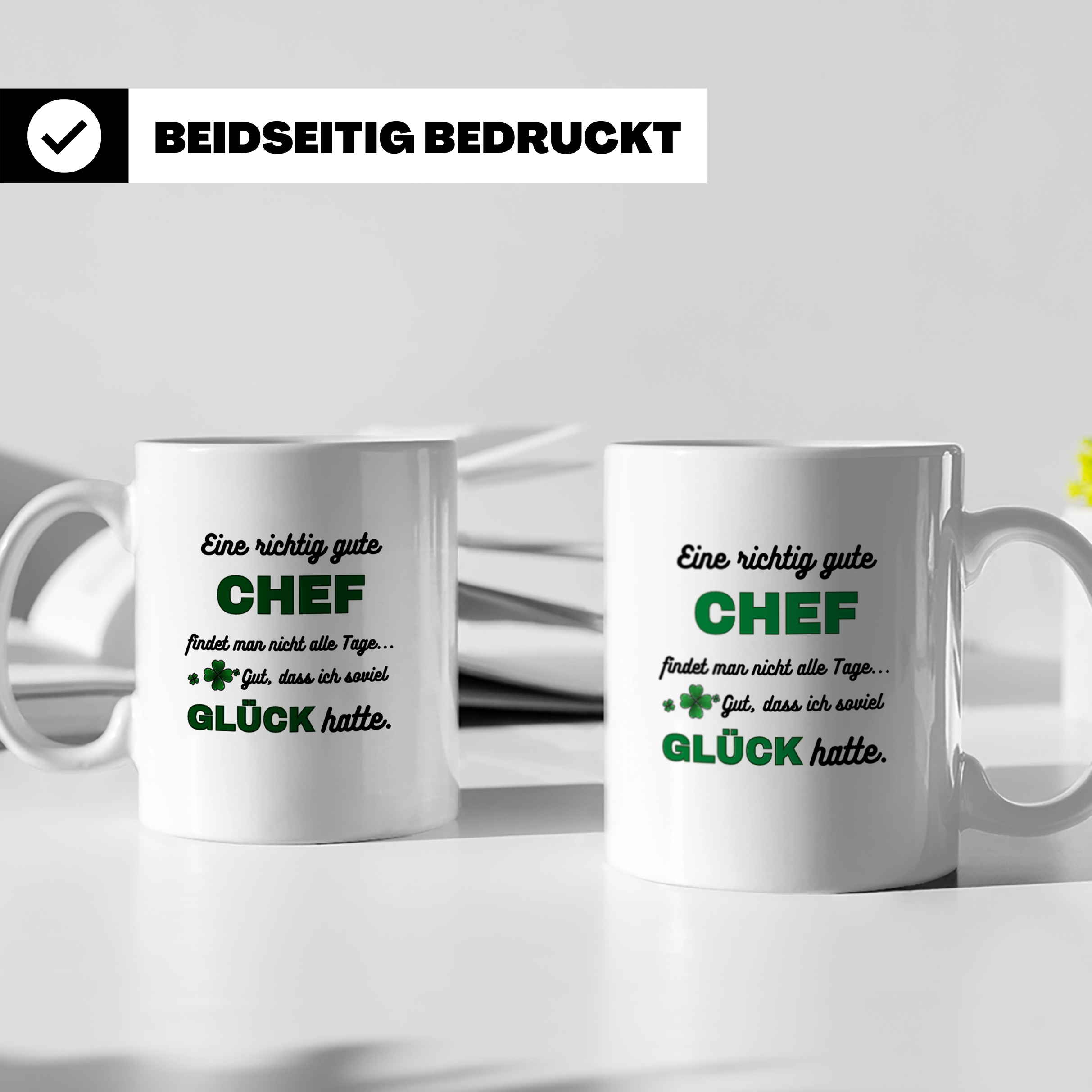 Bester Chef Tasse mit Spruch Dankeschön Geschenk für Vorgese – Weiß [farbe:weiß]