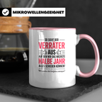 Jobwechsel Tasse - So sieht der Verräter aus - Abschiedsgeschenk Kollegen, Neue Arbeitsstelle, Büro, Halbes Jahr alles schieben