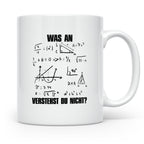 Mathe Tasse Was verstehst du nicht? Lustiger Spruch für Math – Weiß [farbe:weiß]