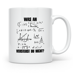 Mathe Tasse Was verstehst du nicht? Lustiger Spruch für Math – Weiß [farbe:weiß]