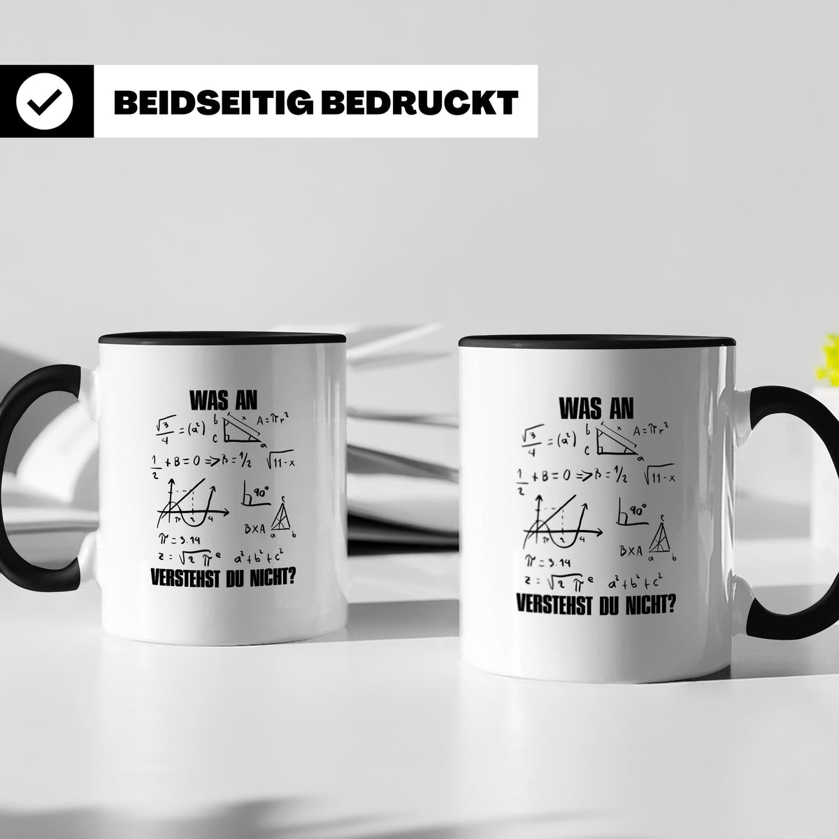 Mathe Tasse Was verstehst du nicht? Lustiger Spruch für Math – Schwarz [farbe:schwarz]