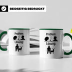 Jäger Tasse Problem Lösung lustiger Spruch Jagdgeschenk für  – Grün [farbe:grün]