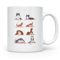 Hund Yoga Tasse lustig mit Doga Motiv für Yogis & Hundeliebh – Weiß [farbe:weiß]