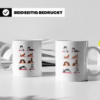 Hund Yoga Tasse lustig mit Doga Motiv für Yogis & Hundeliebh – Weiß [farbe:weiß]
