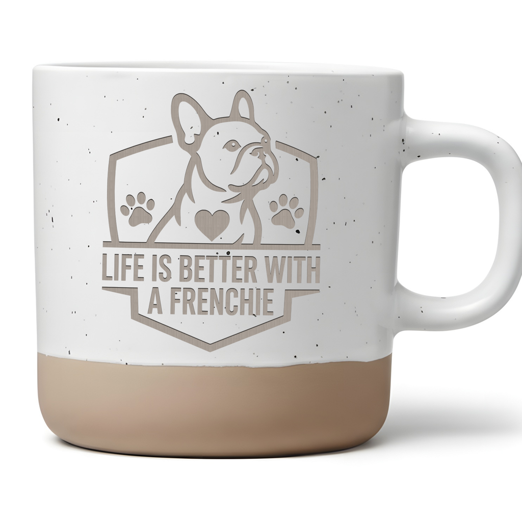 Französische Bulldogge Tasse Life Is Better With A Frenchie Geschenk f – Bild 1